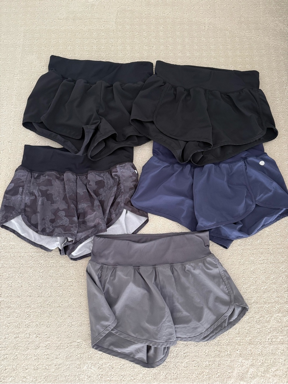 Bundle: Zella Women's Athletic “Aero” Shorts - 5 pairs